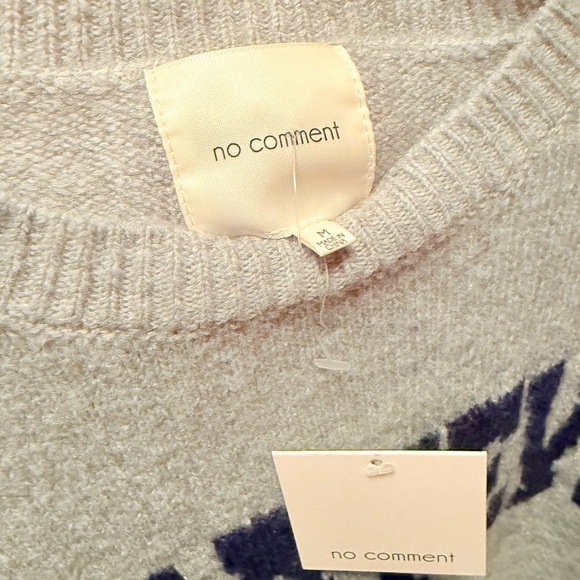 NWT Gray 'Whatever' Sweater- Oversized. Medium - Picture 4 of 5
